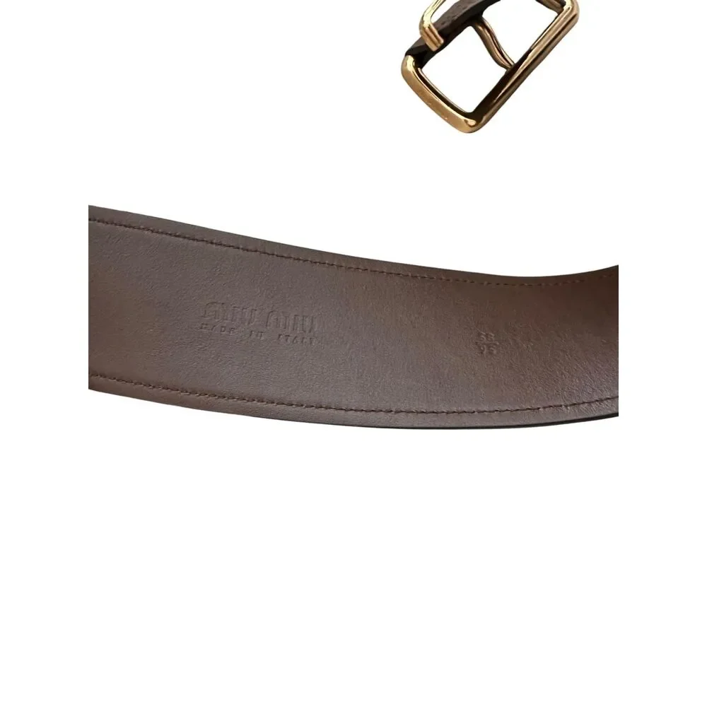 Miu Miu miu leather